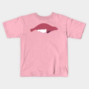 Mother Seal with cub Kids T-Shirt